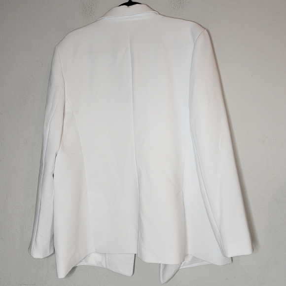 NWT Banana Republic White Single Button Blazer Womens Plus Size 18 - Picture 4 of 15